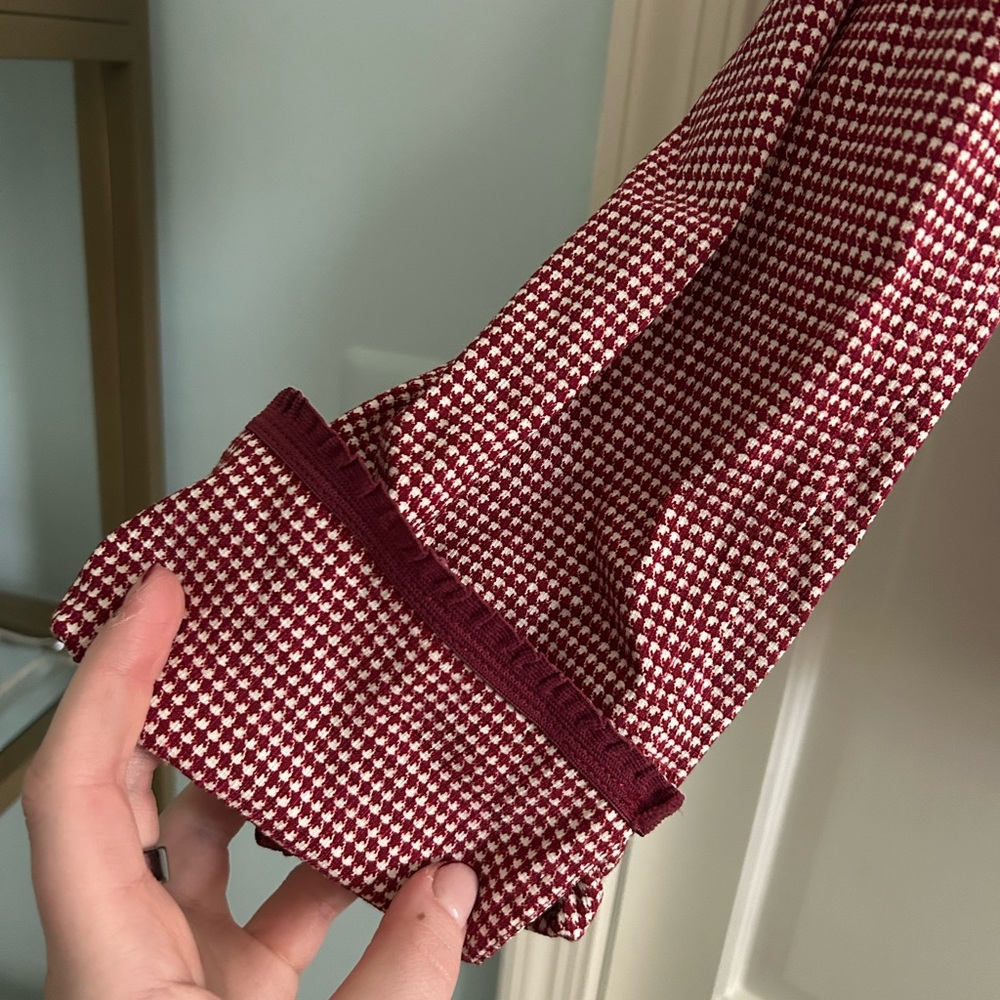 Red Checkered Button-Up Jacket - image 5